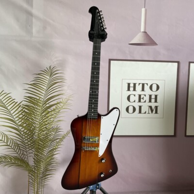 Vintage Sunburst Firebird Electric Guitar H Pickups Black Rosewood Fretboard