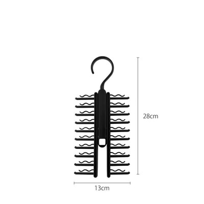 Tie Hanger Rotatable Necktie Storage Rack Wardrobe Organizer 20 Rows Large Capac