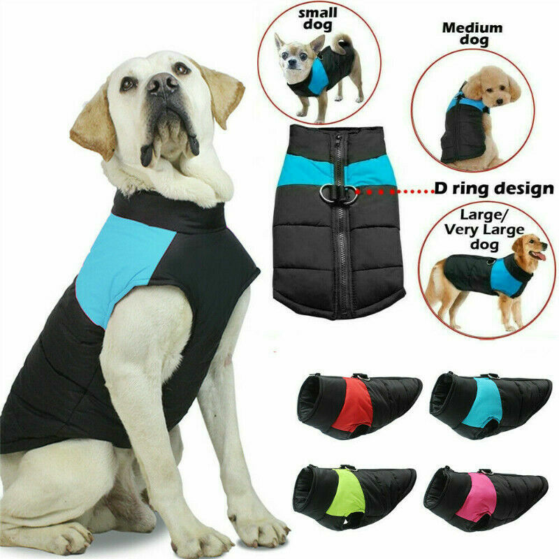 Wasserdichte Hundekleidung Warme gepolsterte Mantel Weste Jacke Bekleidung