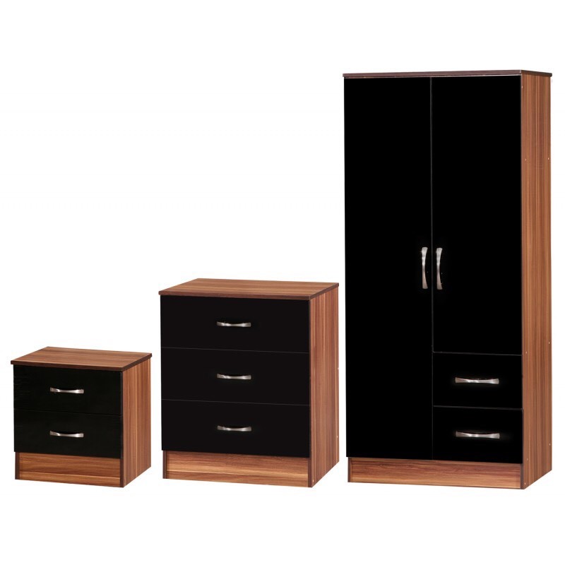 High gloss 3 piece wardrobe set in BurtononTrent, Staffordshire