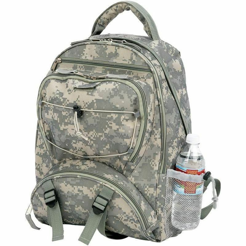 Outdoor Camo School Backpack, Mens Army Military Camping Hiking Laptop Bookbag