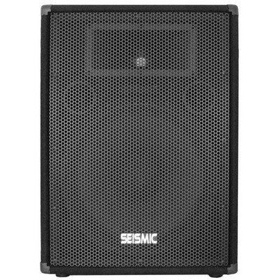 Seismic Audio 15" PA Speaker Cabinet Passive 2-Way Titanium Horn FL-15PSingle