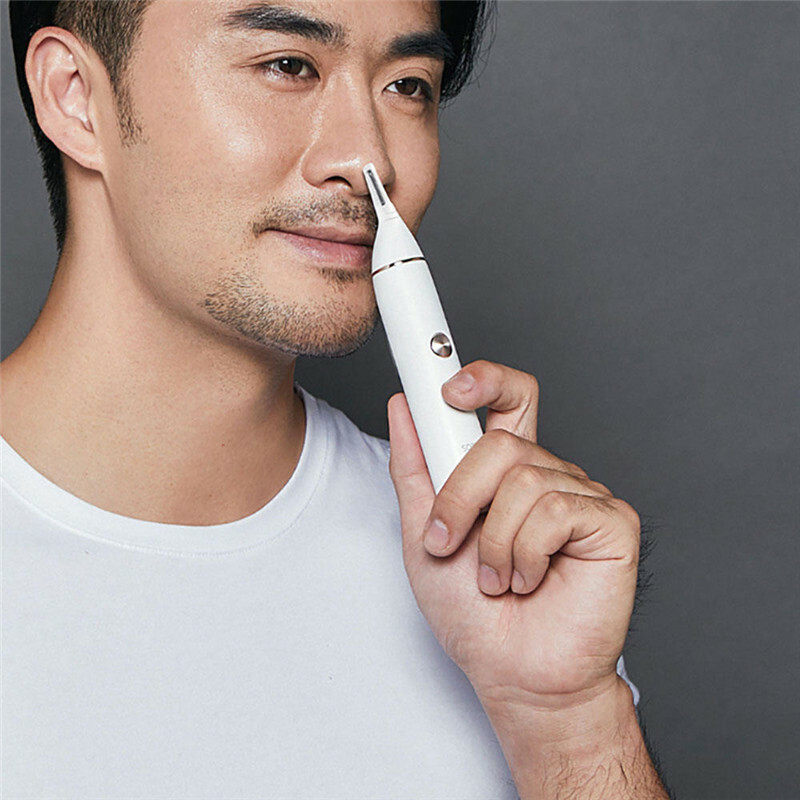 Nose Hair Trimmer Eyebrow Clipper Sharp Blade Cordless Nasal Cleaner
