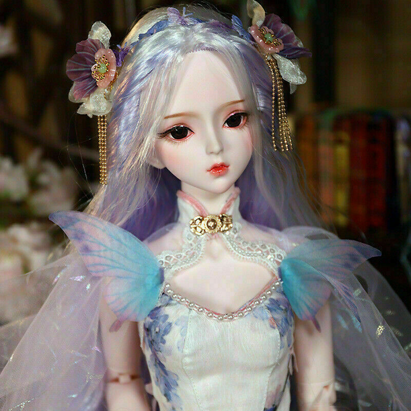 1/3 60cm BJD Doll with Face Makeup Eyes Wig Clothes FULL SET