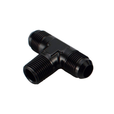 AN4 AN6 AN8 AN10 Male To NPT Male Aluminum Tee T-piece Fitting Adapter
