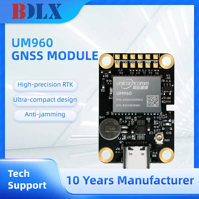 UM960 GPS/BDS/GLONASS/Galileo/QZSS All-constellation Multi-frequency High-precis