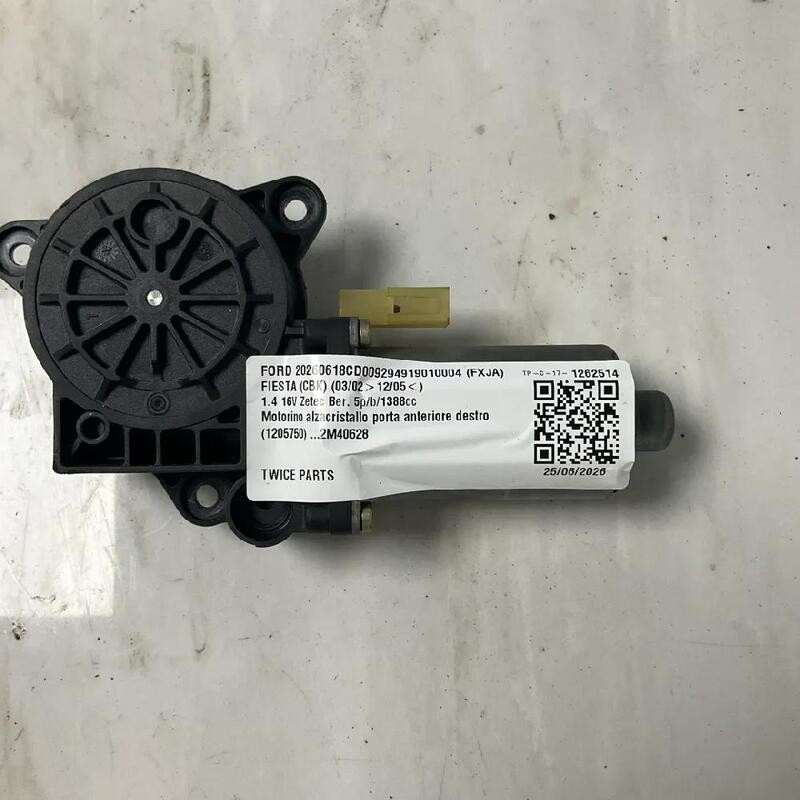 1205750 MOTORINO ALZACRISTALLO PORTA ANTERIORE DESTRO FORD FIESTA 1.4 16V ZETEC