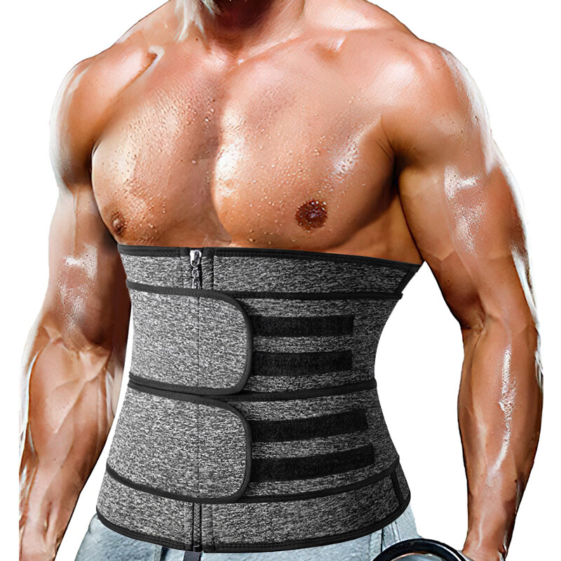 Men Belly Fat Burner Body Shaper Waist Trainer Sauna Sweat Belt for Weight Loss
