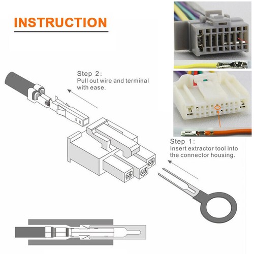 Wire Extractor Pin Car Terminal Removal Connector Tool Kit Repair Circuit Tester