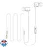 WMSZMSM Headphones with Extra Long Cord Extra Earbuds for PC TV Ear Listening Earbuds Without Microphone Plug in Headphones Ear Buds for Computer with No Mic Earphones White 5FT