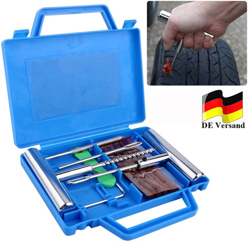 Autoreifen Reifen Reparatur Satz Kfz PKW Pannenset Flickzeug Flicken mit Box DHL