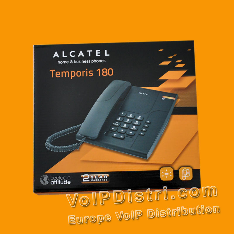 ALCATEL 180 Analog Telefon ohne Display mit LED Anrufanzeige Hotel- Haustelefon