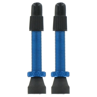 valvole presta 2pz 35mm alluminio blu VAR Tubeless