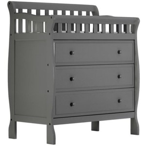 Dream On Me Marcus Changing Table Dresser Storm Grey Wood Home