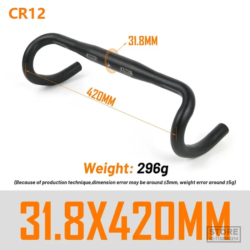 Racing Bike Bent Handlebars Aluminum Alloy Road Sport Ergonomic Cycling Drop Bar