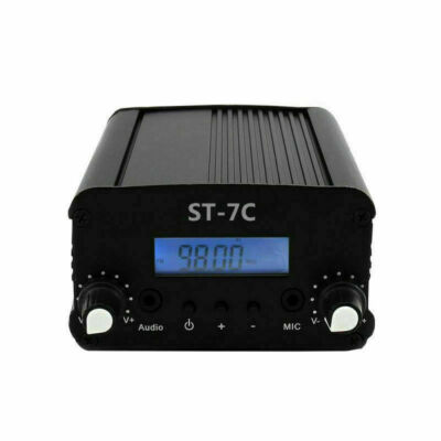 1W/7W 76-108MHZ Stereo PLL FM transmitter broadcast radio station 