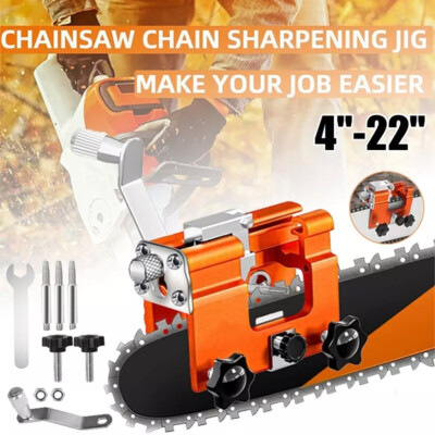 Chainsaw Sharpener Jig Sharpening Tool for 4-22''Chain Saws & Electric Saws US