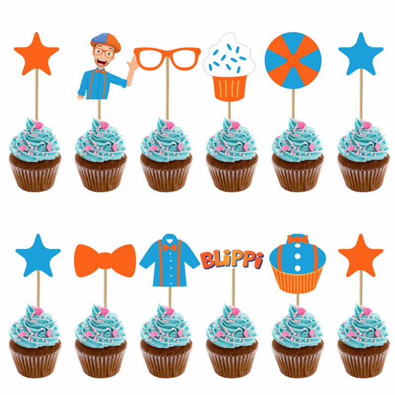 Cake Toppers 12pcs Cupcake Toppers Decorations Cake Toppers