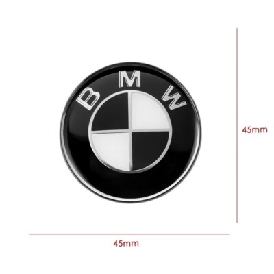 2pcs 82mm For BWM F30 F34 F36 Car Front Hood Emblem Badge Auto Trunk Tail Badge
