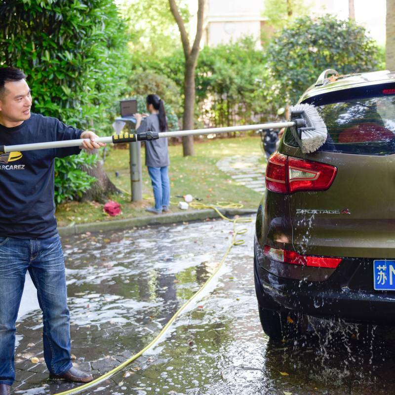 Car Wash Brush Bristle Super Soft Heavy Duty Clean Truck SUV telescoping handle