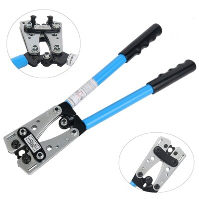 Battery Cable Lug Crimper Tool 6-50mm² Wire Crimping Tool Hand Electrician Pl...