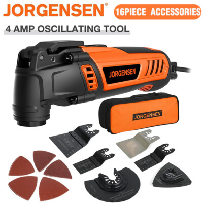 JORGENSEN Oscillating Tool 5°Oscillation Angle 4 Amp Oscillating Multi Tools Saw