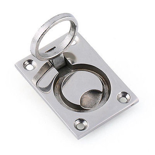Flush Mount Pull Ring Hatch Handle Cabinet Wardrobe Door Puller