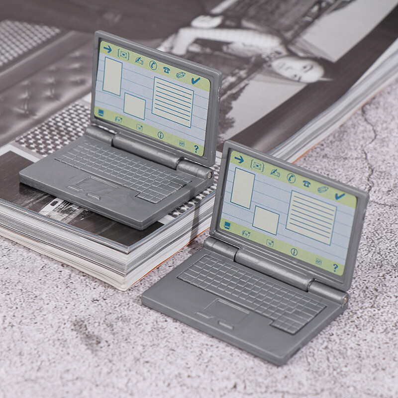 1:12 Dollhouse Miniature Simulation Laptop Computer Model Doll House Accesso@-@