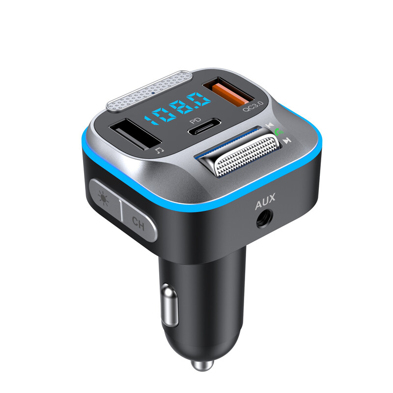 LENCENT Car F Transitter, Wireless Bluetooth 5.3 Radio Adapter Car Kit, PD3.0 Type C 20W QC3.0 - View #6