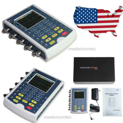 Multi-parameter ECG Arrhythmia Simulator portable Device MS400 12-leads CONTEC 