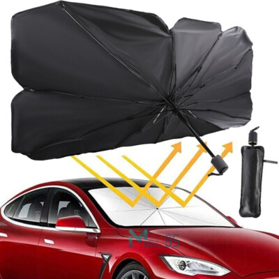 Parasol plegable mejorado para parabrisas de coche, sombrilla bloque UV Paraguas