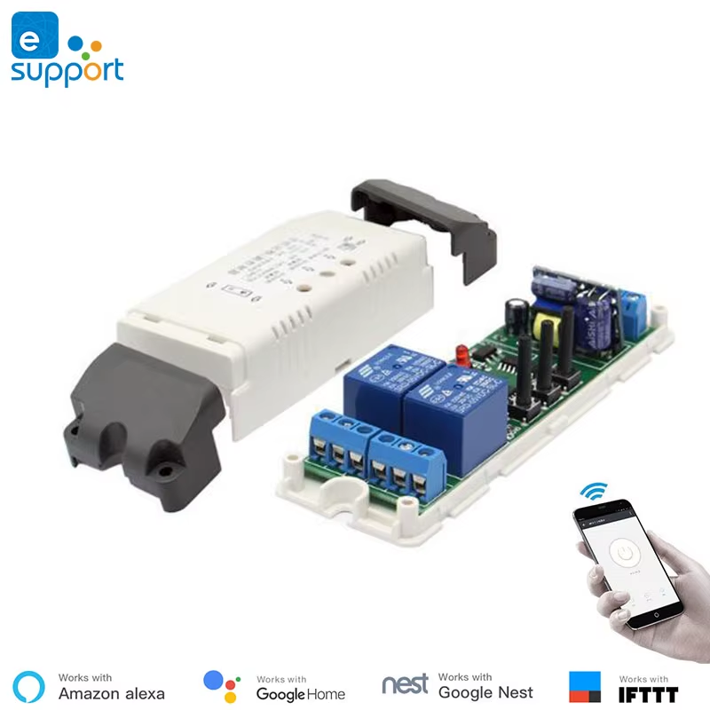 Google Home Compatible eWeLink WiFi 2 Channel Relay Smart Automation Module 220v