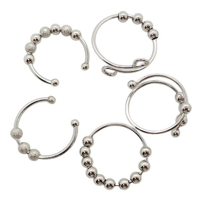 Anxiety With Beads Spinning Worry Finger Rotating Spin Rings For Teen Girl