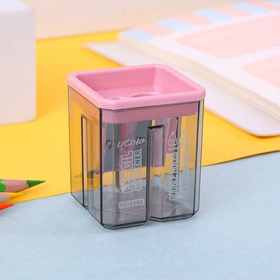Pencil Sharpener Small Cute Cartoon Two Hole Sharpener Pencil Kawaii Statione
