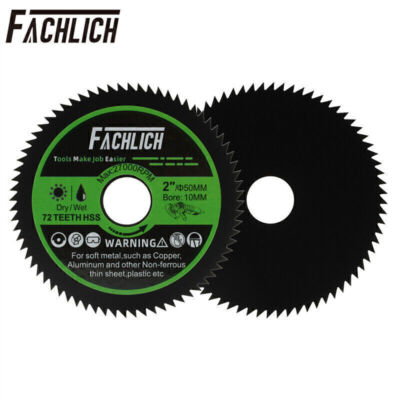 2pcs 50mm/2'' Diamond Cutting Disc HSS Saw Blade Soft Metal Copper Pipe Cutter