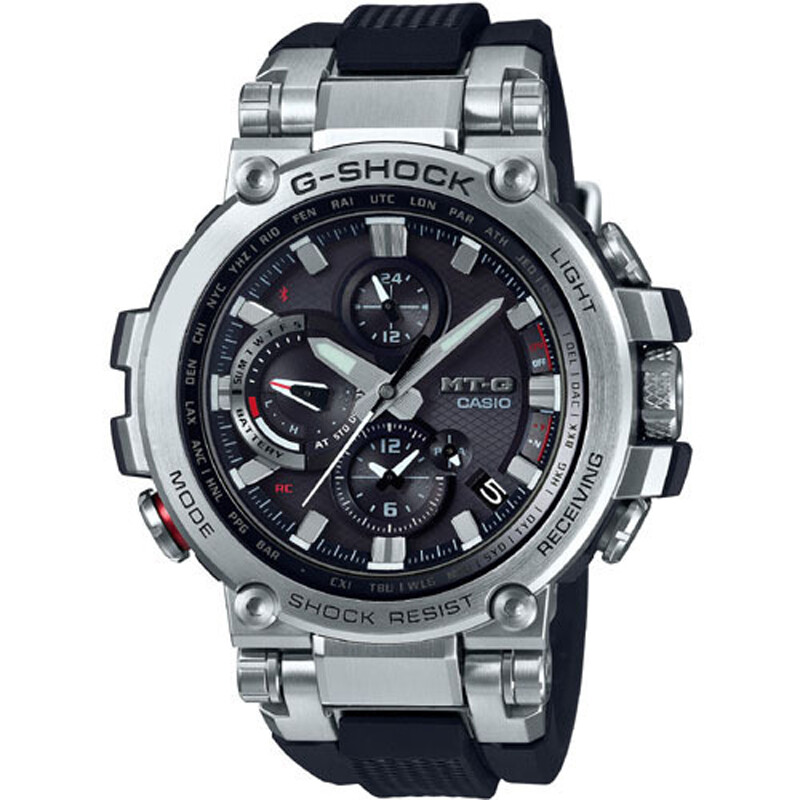 Pre-owned Casio G-shock Mt-g Mtg-b1000-1ajf Bluetooth Mobile Link Atomic Solar Men Watch