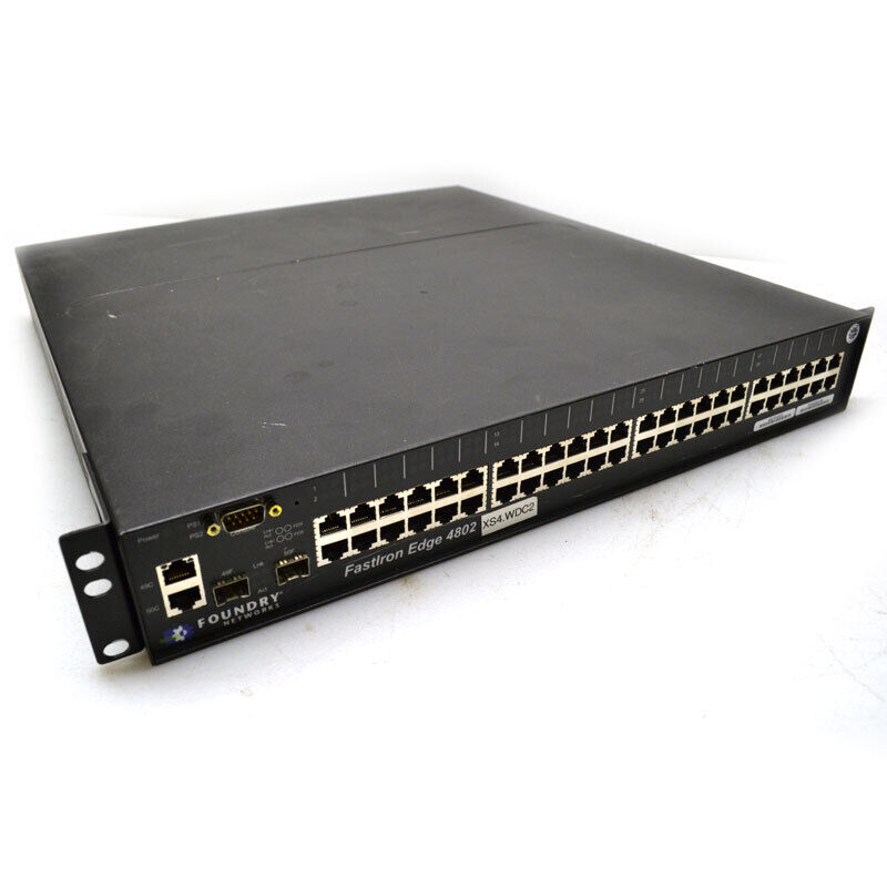 Foundry Networks Fastiron Edge 4802 48-port Managed Switch, Rack-mount (1 Psu)