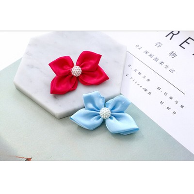 10 - 100 Pcs Pearl Ribbon Bow Flower Craft Bows Decorative Gift Bows 