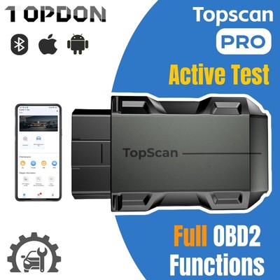 2024 TOPDON TopScan PRO Bi-directional OBD2 Car Diagnostic Scanner Tool Wireless
