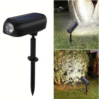 Bright Solar Powered LED Spotlight Waterproof Outdoor Garden Yard Spot Lights US