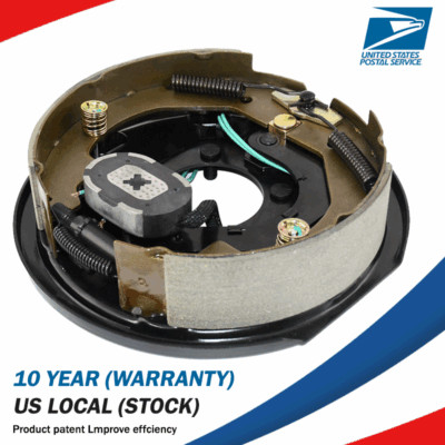 Left Trailer Electric Brake Assembly- 10''x2-1/4'' Fits 3,500 lbs Axle Trailers