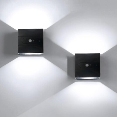 2Pcs Wall Lights Dimmable USB Rechargeable Wall Light Touch Up Down Wall Light