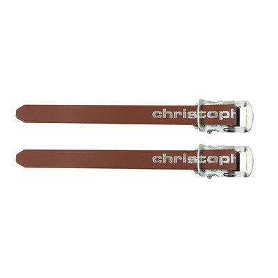 TAN BROWN ZEFAL CHRISTOPHE BICYCLE TOE CLIP STRAPS LEATHER VINTAGE NEW 370 mm