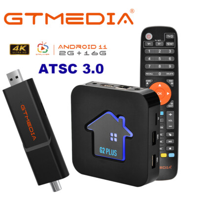 GTMEDIA UHD 4K ATSC 3.0 Digital TV Tuner USB Android 11 Media Player OTA TV Box