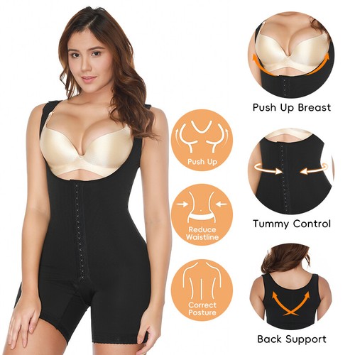 Fajas Colombianas Reductoras Compression Post Surgery Body Shaper Tummy Control