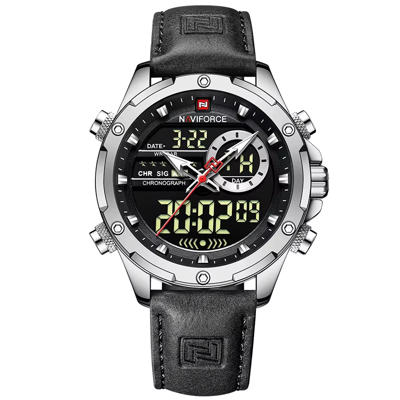 Military Watches for Men Fashion Sport Chronograph Alarm Wristwatch Waterproof Q