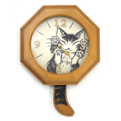 Dayan Wachifield Dayan the Cat Wall Clock Pendulum Clock Cat Goods Japan New 