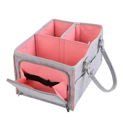 Caddy Nursery Storage Bin Nappy Organizer Basket Infant Wipe