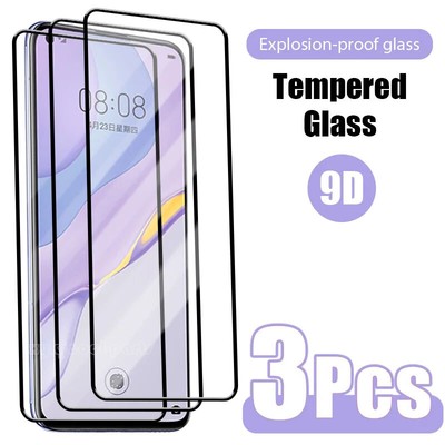 3PCS Glass For Huawei P60 P50 P40 P30 Pro/Mate 30 40 50 60 Pro Screen Protectors