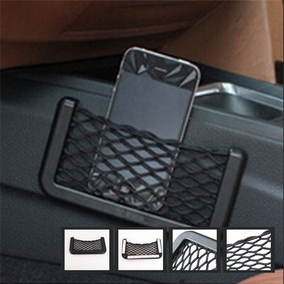 1Pc Car Storage Mesh Net Organizer Resilient String Phone Key String Bag Holder